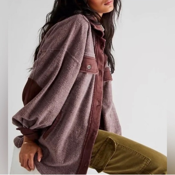 NWOT Free People Ruby Shacket Jacket in Date Night Relaxed Oversized Fit - Picture 4 of 8